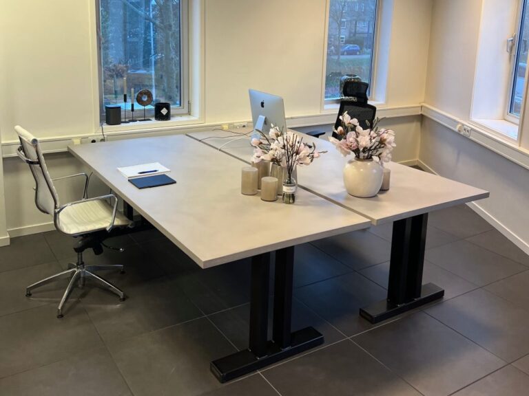 Op maat gemaakte betontafel rechthoek