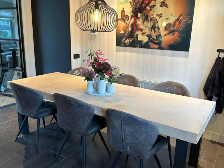 Beton eettafel rechthoek op maat