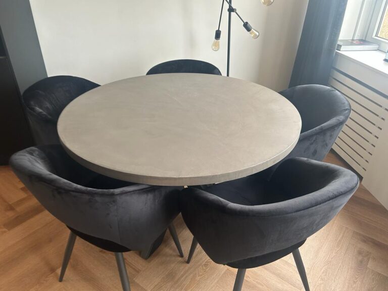 betonlook eettafel van 150 cm kopen